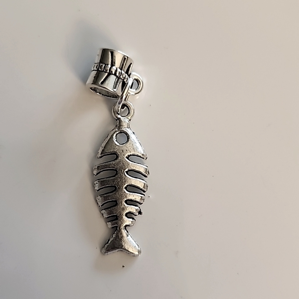 FISH  Charm for European Style Bracelets Tibeten alloys